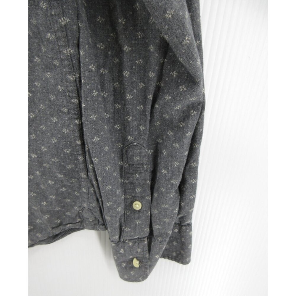 All Saints Shirt Medium Spitalfields Button Up Pocket AOP Japan Made * - Picture 3 of 11